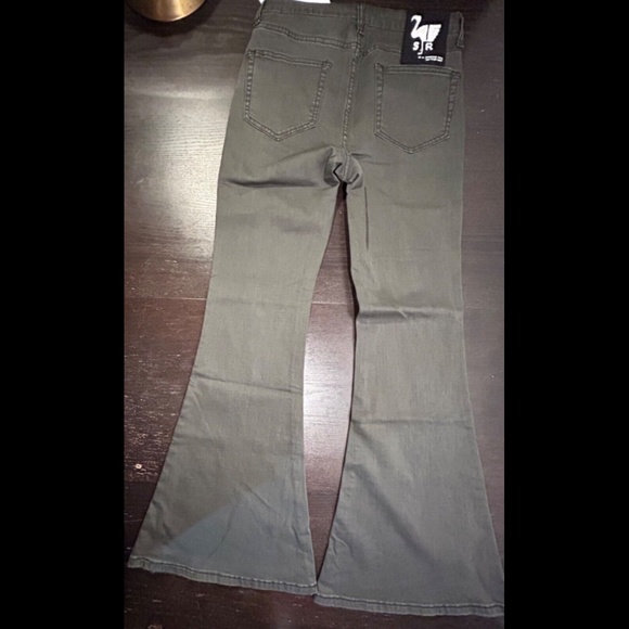 Sandrine Rose x Free People Super Flare Denim Jeans Charbon Size 29 - Picture 7 of 15